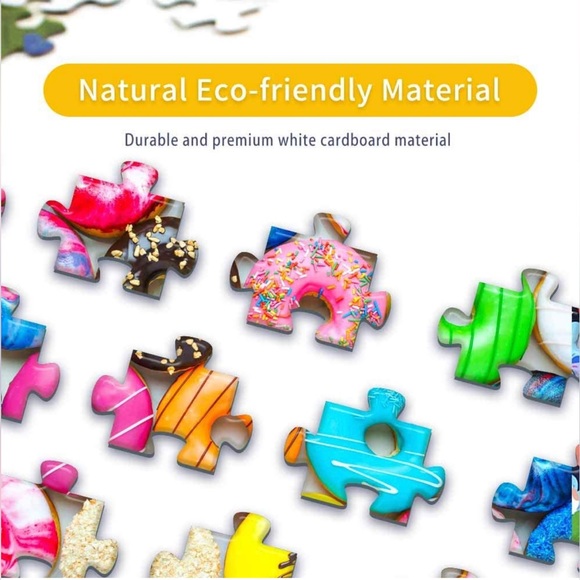 1 piece missing - 500 Piece Jigsaw Puzzle - “Donuts” for Ages 12+ - Family Fun - Picture 3 of 6